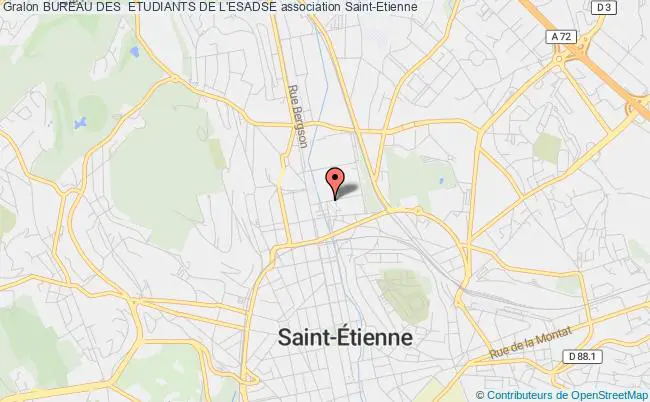 plan association Bureau Des  Etudiants De L'esadse Saint-Étienne