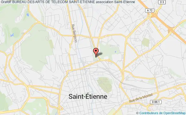 plan association Bureau Des Arts De Telecom Saint-etienne Saint-Étienne