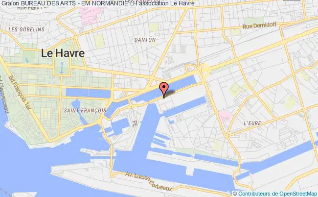 plan association Bureau Des Arts - Em Normandie Lh Havre