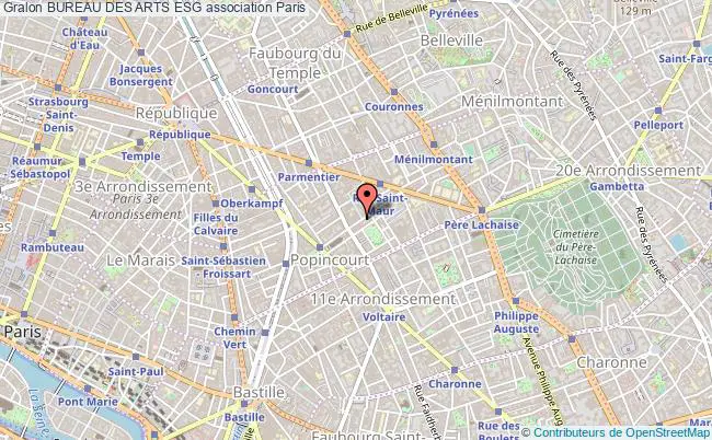 plan association Bureau Des Arts Esg Paris