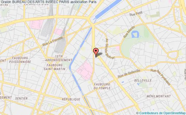 plan association Bureau Des Arts Inseec Paris Paris