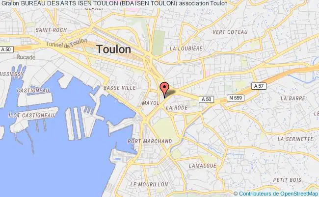 plan association Bureau Des Arts Isen Toulon (bda Isen Toulon) Toulon