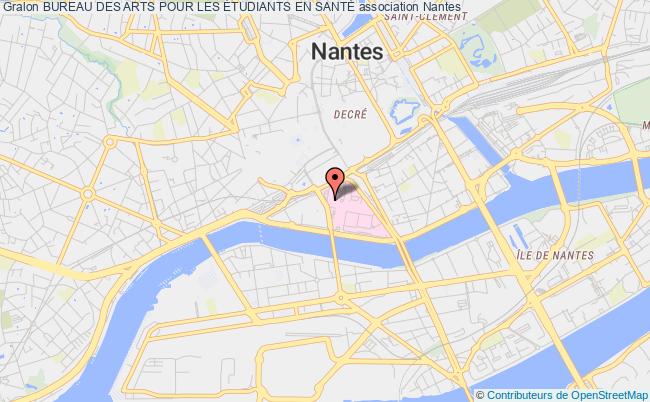plan association Bureau Des Arts Pour Les Étudiants En SantÉ Nantes
