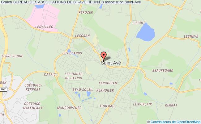 plan association Bureau Des Associations De St-ave Reunies Saint-Avé