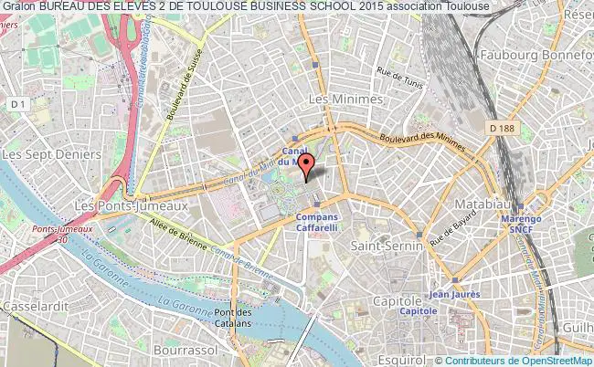 plan association Bureau Des Eleves 2 De Toulouse Business School 2015 Toulouse