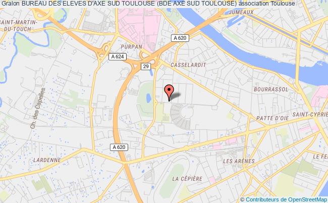 plan association Bureau Des Eleves D'axe Sud Toulouse (bde Axe Sud Toulouse) Toulouse