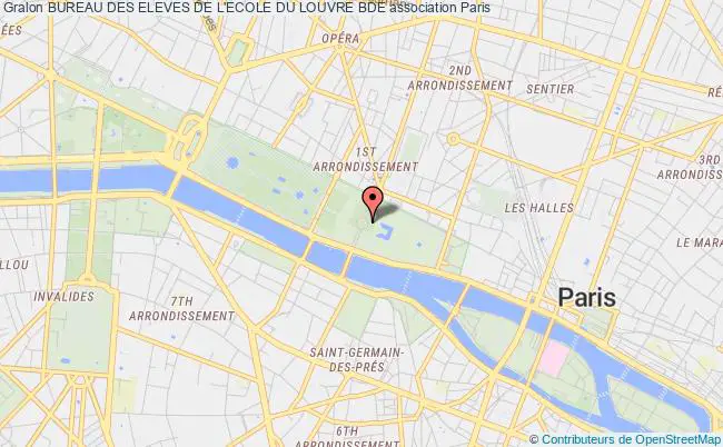 plan association Bureau Des Eleves De L'ecole Du Louvre Bde Paris