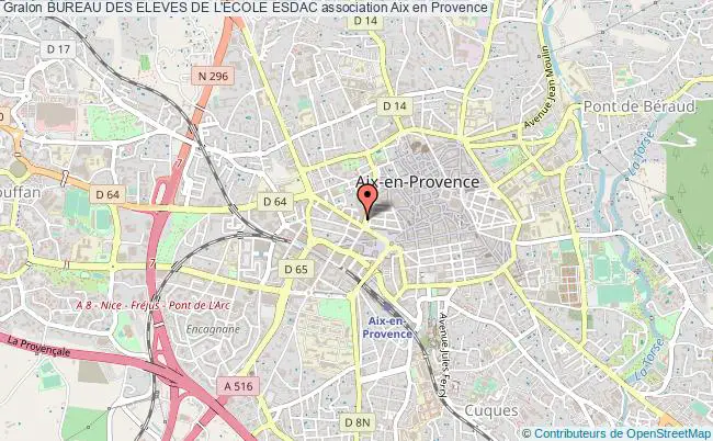 plan association Bureau Des Eleves De L'École Esdac Aix-en-Provence