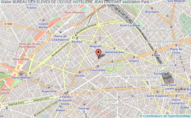 plan association Bureau Des Eleves De L'ecole Hoteliere Jean Drouant Paris