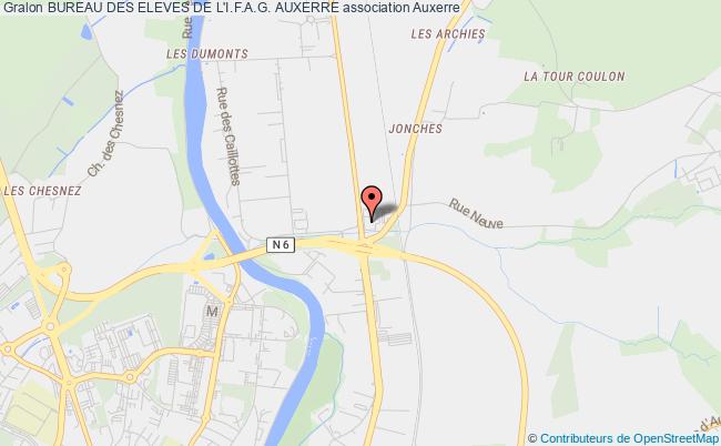 plan association Bureau Des Eleves De L'i.f.a.g. Auxerre Auxerre