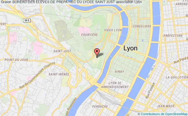 plan association Bureau Des Eleves De Prepa Hec Du Lycee Saint Just Lyon 5e Arrondissement