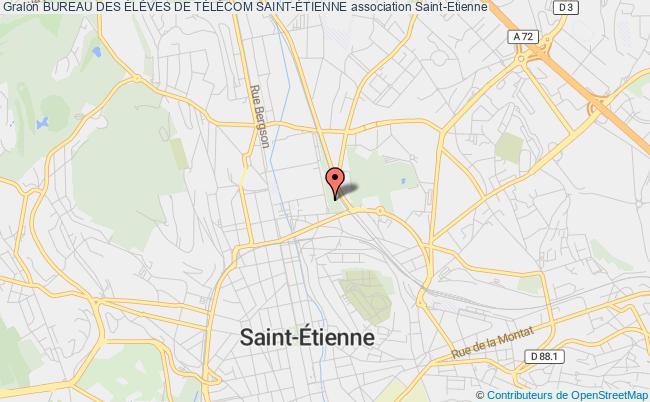 plan association Bureau Des ÉlÈves De TÉlÉcom Saint-Étienne Saint-Étienne
