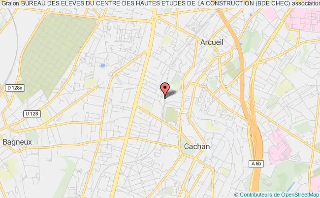 plan association Bureau Des Eleves Du Centre Des Hautes Etudes De La Construction (bde Chec) Arcueil