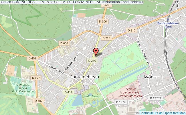 plan association Bureau Des Eleves Du G.e.a. De Fontainebleau Fontainebleau