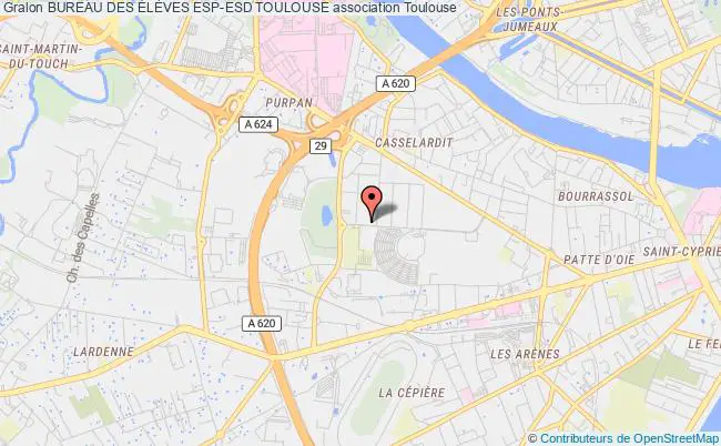 plan association Bureau Des ÉlÈves Esp-esd Toulouse Toulouse
