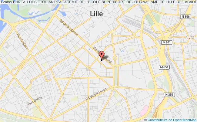 plan association Bureau Des Etudiants Academie De L'ecole Superieure De Journalisme De Lille Bde Academie Lille