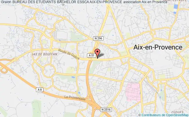 plan association Bureau Des Etudiants Bachelor Essca Aix-en-provence Aix-en-Provence