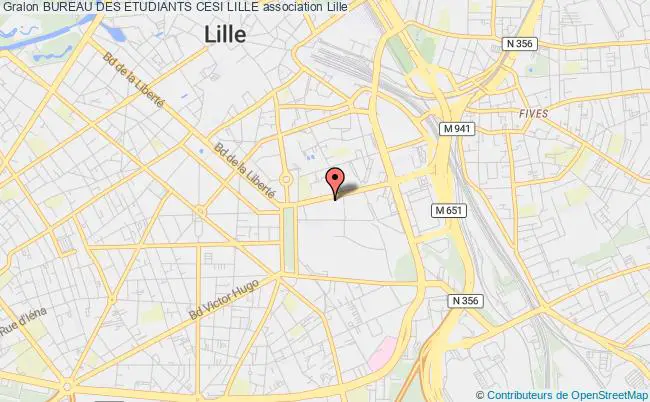 plan association Bureau Des Etudiants Cesi Lille Lille