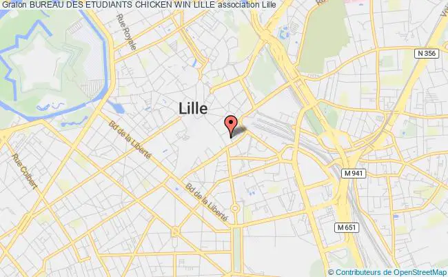 plan association Bureau Des Etudiants Chicken Win Lille Lille