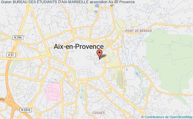 plan association Bureau Des Étudiants D'aix-marseille Aix-en-Provence