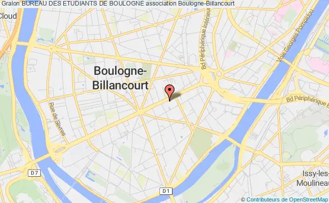 plan association Bureau Des Etudiants De Boulogne Boulogne-Billancourt