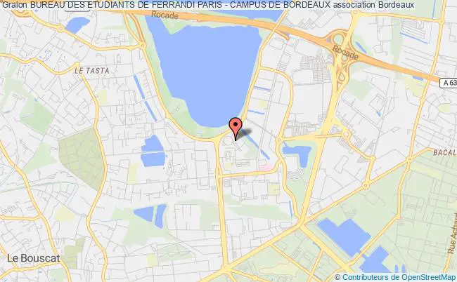 plan association Bureau Des Etudiants De Ferrandi Paris - Campus De Bordeaux Bordeaux