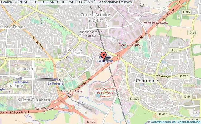 plan association Bureau Des Etudiants De L'aftec Rennes Rennes