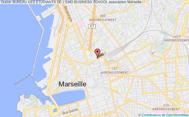 plan association Bureau Des Étudiants De L'emd Business School Marseille 3