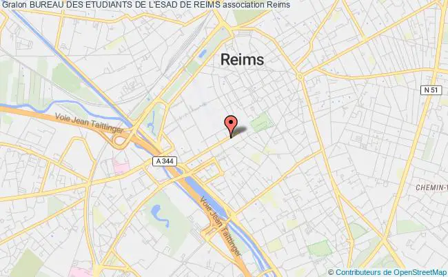 plan association Bureau Des Etudiants De L'esad De Reims Reims