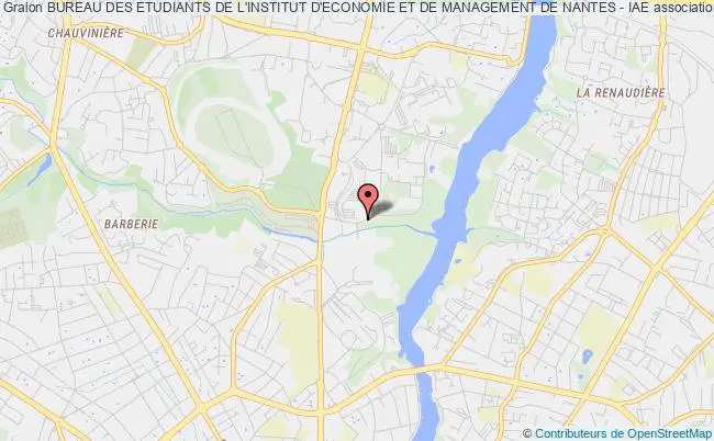 plan association Bureau Des Etudiants De L'institut D'economie Et De Management De Nantes - Iae Nantes Cedex