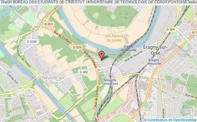 plan association Bureau Des Etudiants De L'institut Universitaire De Technologie De Cergy-pontoise Cergy-Pontoise