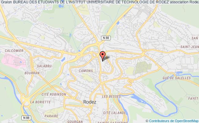 plan association Bureau Des Etudiants De L'institut Universitaire De Technologie De Rodez Rodez