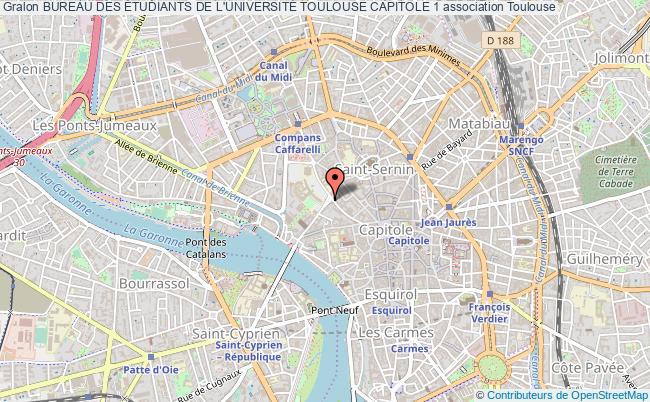 plan association Bureau Des Étudiants De L'universitÉ Toulouse Capitole 1 Toulouse