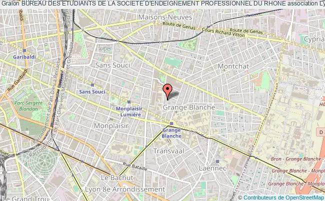 plan association Bureau Des Etudiants De La Societe D'endeignement Professionnel Du Rhone Lyon 3e Arrondissement