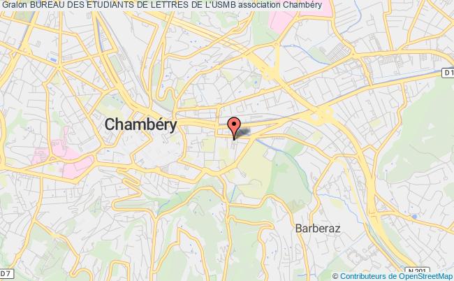 plan association Bureau Des Etudiants De Lettres De L'usmb Chambéry