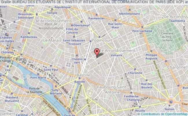 plan association Bureau Des Etudiants De L?institut International De Communication  De Paris (bde Iicp) Paris