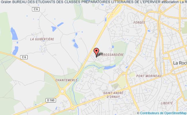 plan association Bureau Des Etudiants Des Classes Preparatoires Litteraires De L'epervier Roche-sur-Yon