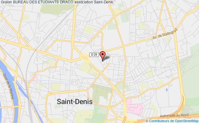plan association Bureau Des Etudiants Draco Saint-Denis
