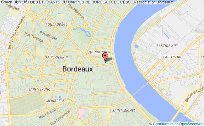 plan association Bureau Des Etudiants Du Campus De Bordeaux De L'essca Bordeaux