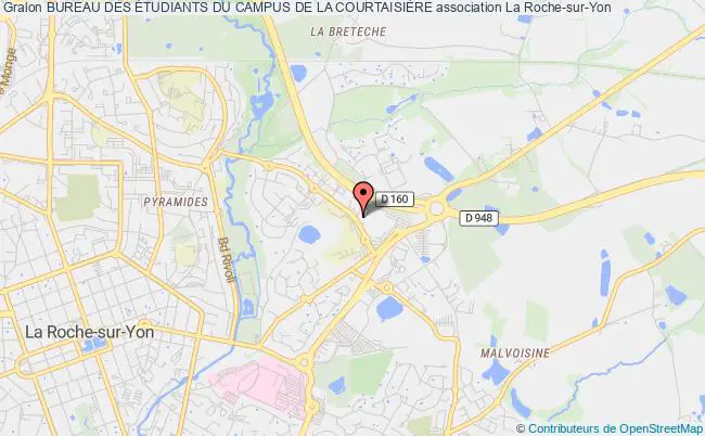 plan association Bureau Des Étudiants Du Campus De La CourtaisiÈre Roche-sur-Yon