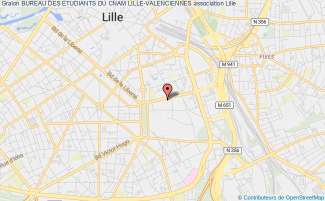 plan association Bureau Des Étudiants Du Cnam Lille-valenciennes Lille