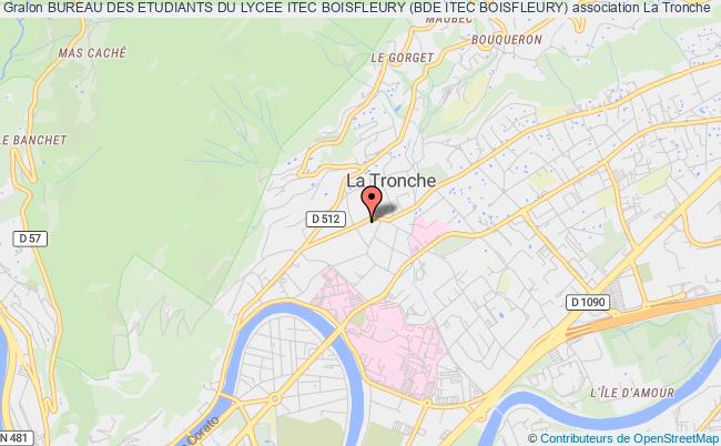 plan association Bureau Des Etudiants Du Lycee Itec Boisfleury (bde Itec Boisfleury) La Tronche