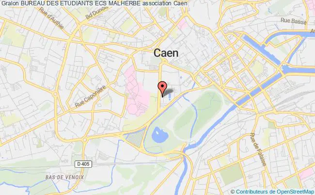 plan association Bureau Des Etudiants Ecs Malherbe Caen