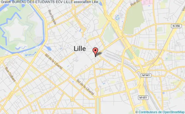 plan association Bureau Des Etudiants Ecv Lille Lille