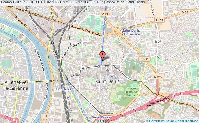 plan association Bureau Des Etudiants En Alternance (bde.a) Saint-Denis