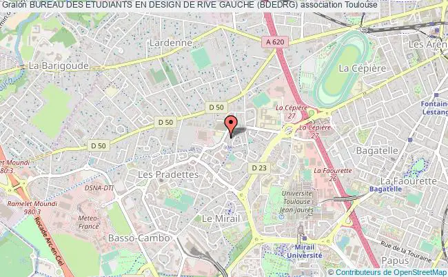 plan association Bureau Des Etudiants En Design De Rive Gauche (bdedrg) Toulouse