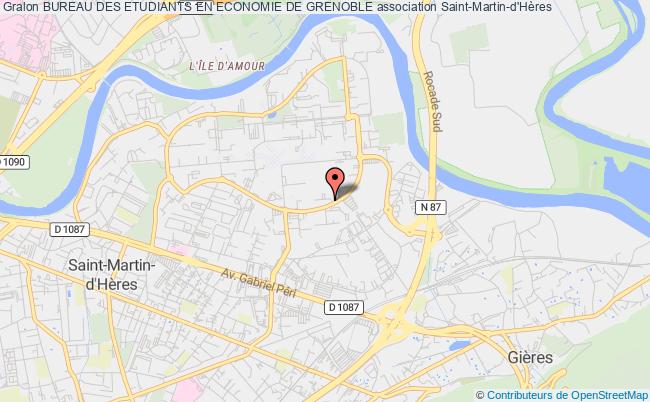 plan association Bureau Des Etudiants En Economie De Grenoble Saint-Martin-d'Hères