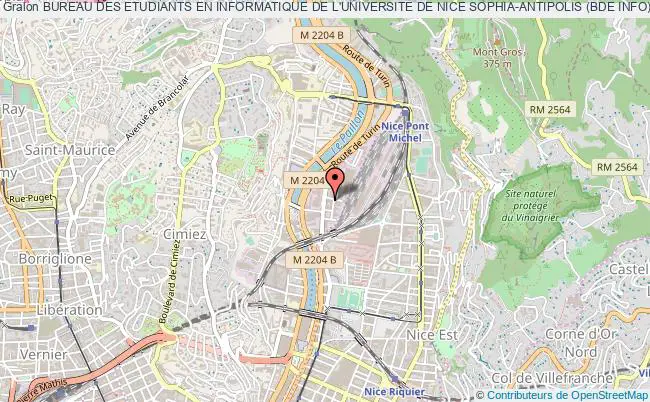 plan association Bureau Des Etudiants En Informatique De L'universite De Nice Sophia-antipolis (bde Info) Nice