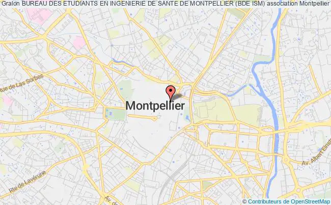 plan association Bureau Des Etudiants En Ingenierie De Sante De Montpellier (bde Ism) Montpellier