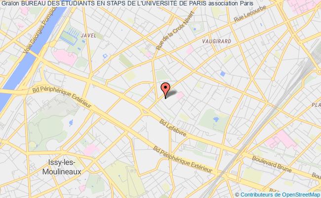 plan association Bureau Des Étudiants En Staps De L'universitÉ De Paris Paris